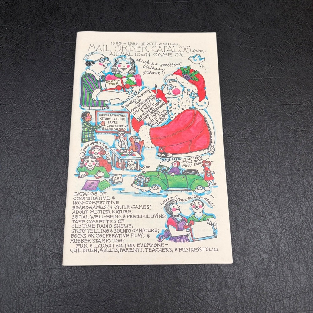 Vintage 1983-1984 Animal Town Game Co Mail Order Catalog Sixth Annual 80s Toy